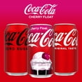 thumbnail image 3 of Coca-Cola Cherry Float Soda Soft Drink Cans, 12 fl oz, 12 Pack, 3 of 8