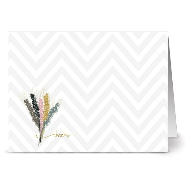 Download 24 Thank You Cards - Bundle of Thanks - Blank Cards - Gray ...