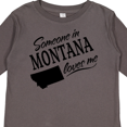 thumbnail image 4 of Inktastic Someone in Montana Loves Me Boys or Girls Long Sleeve Toddler T-Shirt, 4 of 5