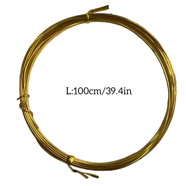 Craft Wires DIY Handicrafts Braided Thread Good Flexibility Durable Shiny Jewelry Lines Exquisite Design for Sculpturing Shallow Gold