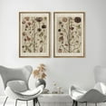 thumbnail image 4 of IDEA4WALL Framed Canvas Print Wall Art Set Wildflower Floral Botanical Fine Art Multicolor Flowers Pattern Vintage Art Farmhouse/Country Wall Decor for Living Room, Bedroom, Office - 16"x24"x2 Natural, 4 of 5