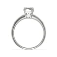 thumbnail image 2 of Diamond-Capitals 2.20 Carat Emerald Cut Fancy Moissanite Anniversary Ring for Women Solid 14K White Gold Ring Size 10.5 (D/VVS1), 2 of 6