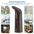 thumbnail image 3 of Automatic Soap Dispenser Touchless Refill Soaps Pump 400ml Battery Operated Waterproof Sensor Liquid Dispensers Bathroom Hotel Deep Wood Grain, 3 of 8