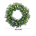 thumbnail image 1 of Spring Summer Colorful Leaf Wreath Plastic Vibrant Floral Gate Pendant Eye Catching Durable Design For Front Door Home Indoor Outdoor Spring Summer Holiday Wedding Housewarming Decor Gifts, 1 of 5
