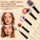 thumbnail image 5 of DUAIU Set de 10 Pinceles de Maquillaje + 2 Esponjas y 4 Horquillas - Brochas para Base, Rubor, Corrector y Sombrias - Ideal para Regalo de Navidad y San Valentín (Negro), 5 of 7