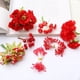 thumbnail image 4 of Cabezas de flores para manualidades Adornos de flores de margarita de seda artificial Mini flores surtidas Guirnalda de bricolaje a granel para bricolaje Fiesta de bodas de vacaciones Decoración del j kaili Sencillez, 4 of 5