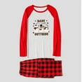 thumbnail image 4 of Festive Leopard Snowman Family Pajamas – Red Plaid with Red Sleeves for Christmas Cheer, Full Sizes, 4 of 7
