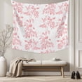 thumbnail image 5 of Pink Fruit Large Tapestry for Bedroom Wall Hanging Tapestry, Vintage Plant Nature Botanical Flower Ceiling Backdrop Tapestries Poster Blanket Wall Decor for Teens Room Living Room Dorm 100" x 59", 5 of 8