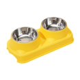 thumbnail image 4 of Comedero elevado para gatos acero inoxidable para mascotas, ideal para apartamentos y hogares. Suministros para mascotas, desmontable, para gatos Amarillo, 4 of 8