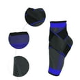 thumbnail image 4 of Unique Bargains 1 Pcs Ankle Support Braces with Strap Adjustable Breathable Ankle Wrap Brace for Sports Blue Size M, 4 of 7
