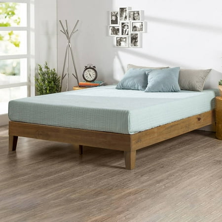 Deluxe Full Bedroom Package - Zinus Alexis Deluxe Solid Wood Platform Bed, Multiple Sizes, Multiple Colors