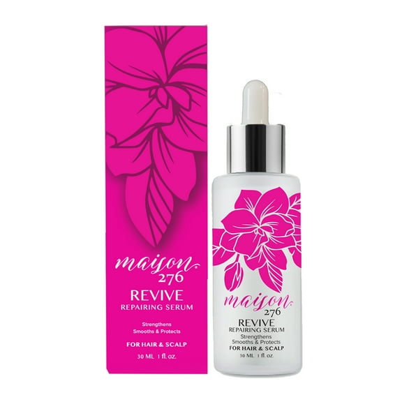 Maison 276 REVIVE Repairing Serum Lightweight Leave-In Scalp & Hair Serum for Grey & Silver Hair, Enhances Shine, Daily Luxury Care, 1 fl oz