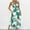 Green, variant on Women's Floral Ruched Mesh Bodycon Maxi Dress Cowl Neck Long Cami Dress