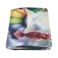thumbnail image 2 of CADecor Two Owls Looking at Each Other on an Air Balloon Throw Blanket Bed Sofa Blanket 58x80 inches, 2 of 3