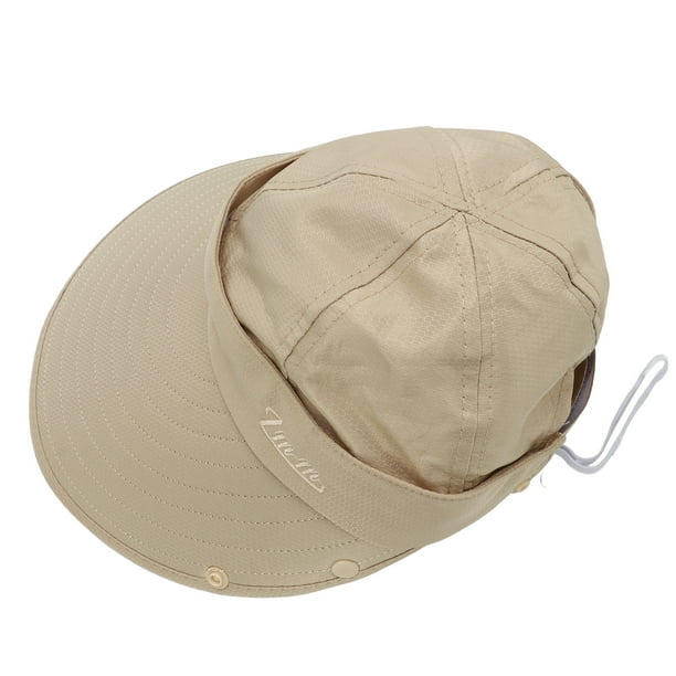 Juego De Sombrero De Protección Solar Con Protección UV, Cubierta De Protector Solar De Cara Grande Para Ciclismo Al Aire, Pesca, Caminata Con Borde Anchos, Diseño