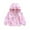 Pink, variant on Mercatoo Toddler Girls Rain Jacket Hoodie Zip Up Windbreaker Coat Kids Cotton Warm Fall Winter School Raincoat with Pockets