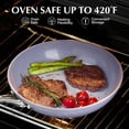 thumbnail image 6 of Koch Systeme CS 10 inch Ceramic Nonstick Frying Pan with Lid, Induction Compatible, Gradient Purple, 6 of 10