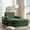 Green, variant on 43"Oversized Chaise Lounge Chair with Faux Rabbit Fur, Storage Ottoman, and Reclining Function