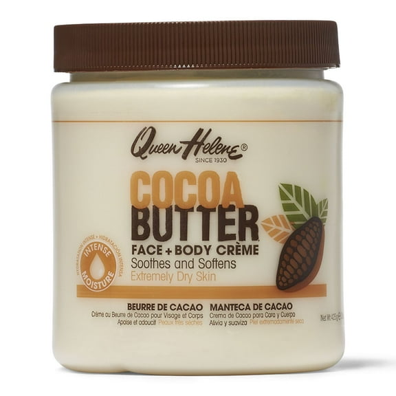 Queen Helene Natural Cocoa Creme, Cocoa Butter, 15 Ounce