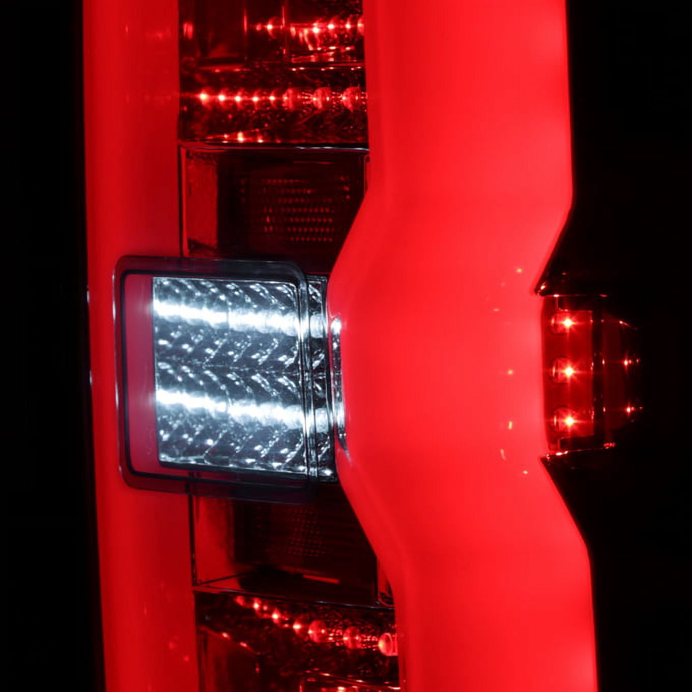 AKKON - For 2014-2018 2019 Chevy Silverado & Sierra LED Light Bar Smoke Tail Lights Lamps -  Pair