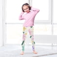 thumbnail image 5 of Girl's Legging Full-Length Colorful Print Tights For Dance Gym Everyday Wear Colorful Spring Flowers, 5 of 8