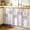 Pink, variant on Patchwork Cabinet Curtains for Kitchen 10"W x 11"L, Rustic Pink Rose Bouquets Bow Ties Gingham Stripes Under Sink Skirt Magic Tape Short Curtain Decorative Privacy Panel for Bathroom Laundry