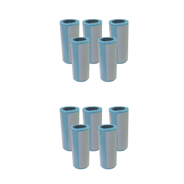 Inteprter Paquete de 10 rollos de papel térmico, resistente al agua, a prueba de aceite, caja registradora, fabricante de recibos de precios, Type2 NO2