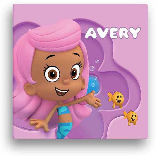 Personalized Bubble Guppies Molly 16 X 16 Canvas Wall Art