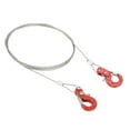 thumbnail image 3 of Metal Climbing Trailer Tow Hook Rc Mini Tow Hook 2pcs RC Metal Trailer Hook Aluminum Alloy Steel Rope Lightweight Compact RC Chain Hook For SCX10 D90 TRX4, 3 of 8