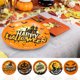 thumbnail image 1 of Fiudx Platos de Papel para Halloween, Diseño de Calabaza, Vajilla Desechable Resistente, Fácil de Limpiar, Versátiles para Fiestas Espeluznantes, Tamaño de 18 Cm, 10 Platos Por Paquete, Perfectos par, 1 of 6