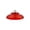Red-B, variant on Plastic Squirrel Baffle for Bird Feeders Hanging, 3.93X9.84In Rain Guard Cover, Clear
