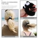 thumbnail image 4 of 4 coleteros peludos con forma de panda, elásticos, de peluche, 4 of 7