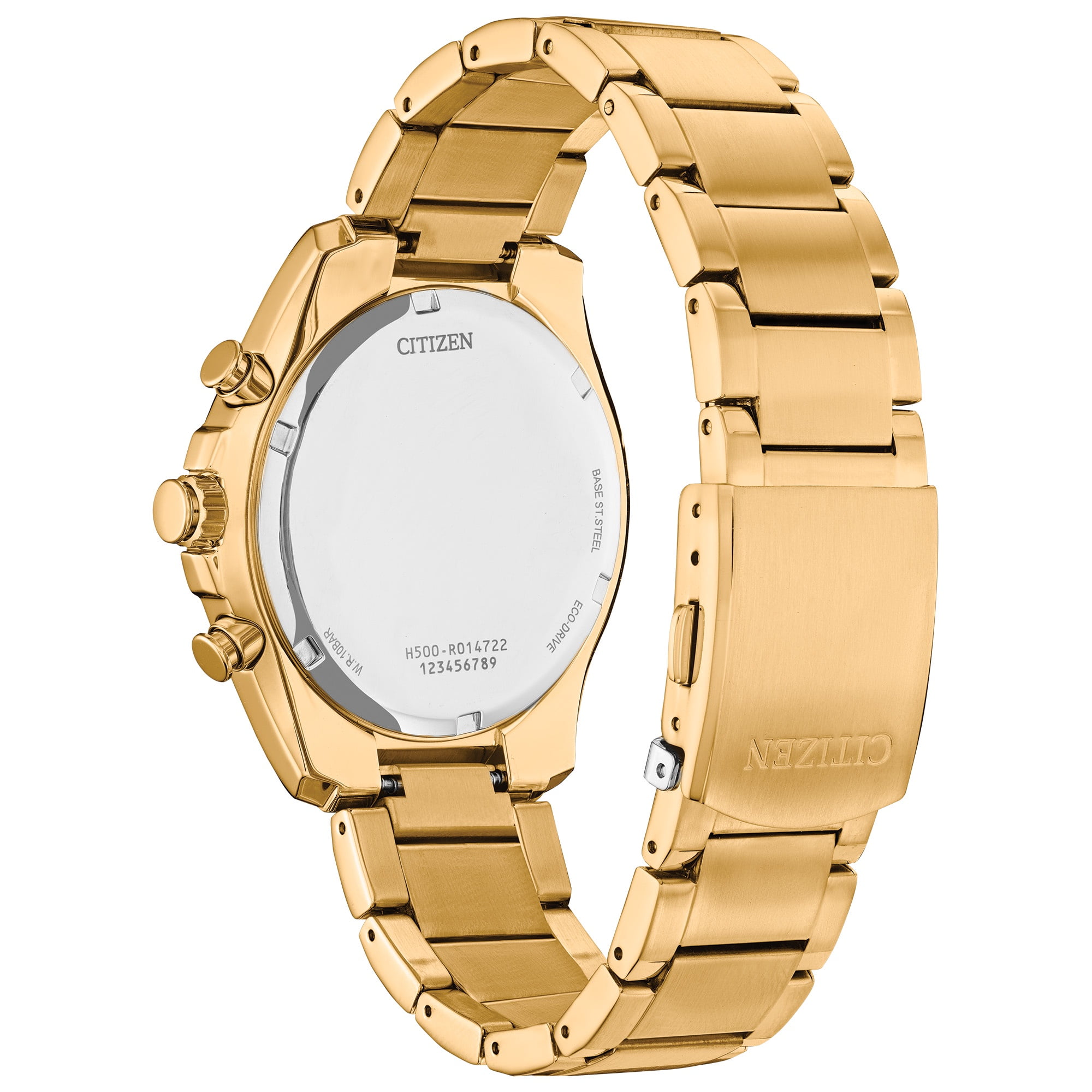 Citizen Men's Eco-Drive Gold-Tone Chronograph Watch - AT2132-53E