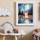 thumbnail image 3 of Cuadros Decorativos 5D bricolaje taladro redondo completo diamante pintura luz de la luna vista del lago dibujo Ndcxsfigh Nuevos Originales, 3 of 8