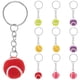 thumbnail image 1 of GOOHOCHY 10 Uds Mini llavero de pelota de tenis colgante llavero de pelota deportiva para mochila lindo llavero decorativo encanto para amantes del tenis adorno de llavero portátil, 1 of 7