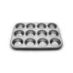 thumbnail image 1 of Molde para muffins y cupcakes Fox Run, 12 tazas estándar, acero inoxidable, 1 of 8