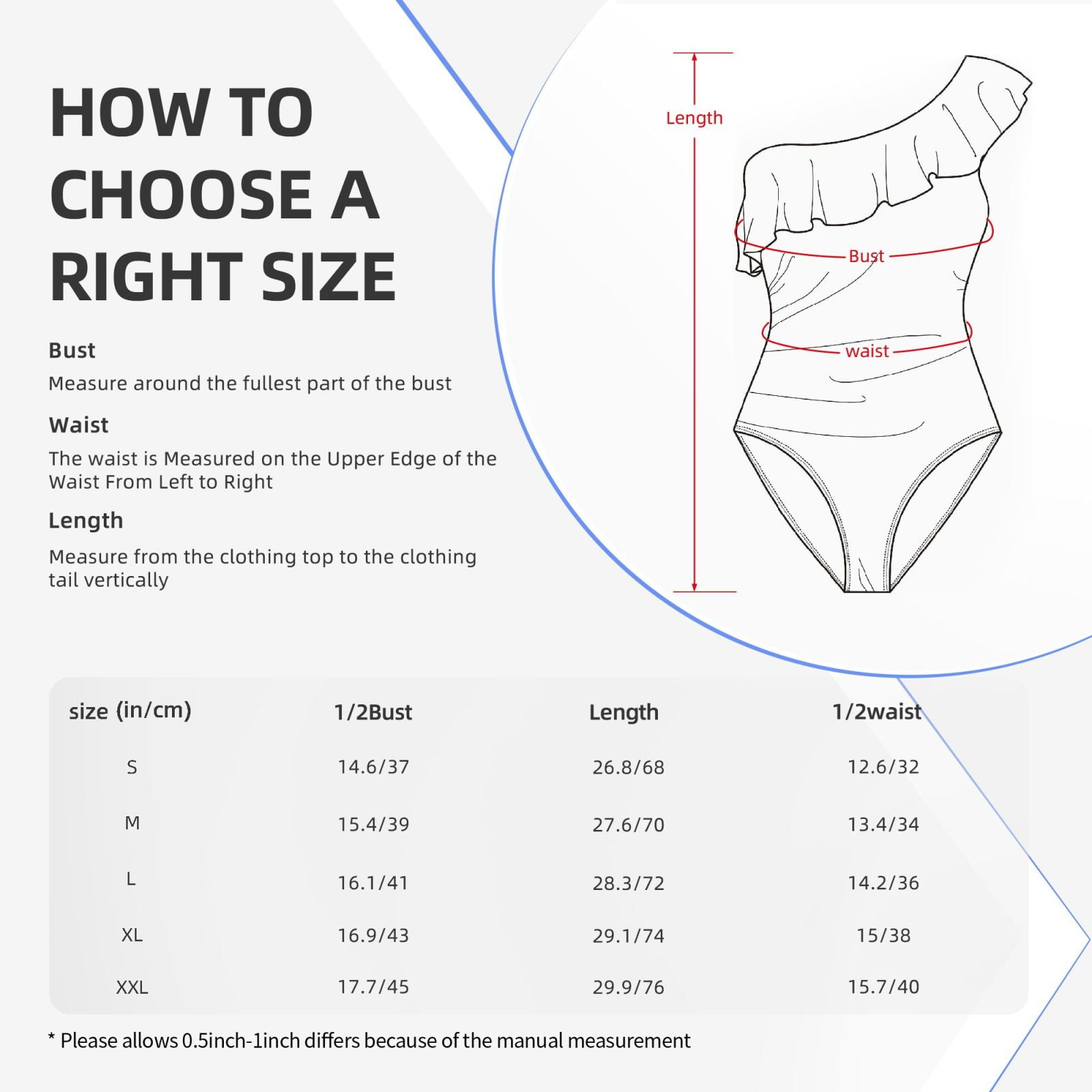 Rateoe Hand Drawn Pig Pattern Women One Piece Swimsuits Tummy Control One Shoulder Bathing Suits Ruffle Swimwear-Large