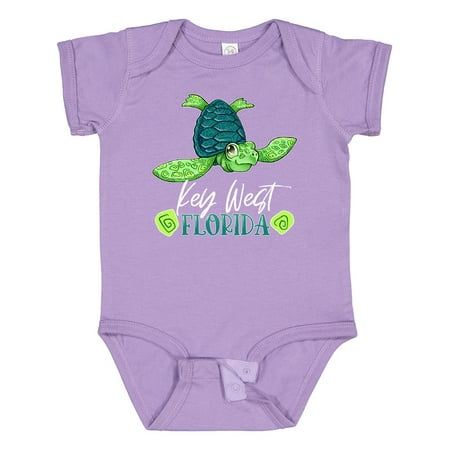 

Inktastic Key West Florida Happy Sea Turtle Gift Baby Boy or Baby Girl Bodysuit