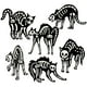 thumbnail image 1 of Estaca Luminosa Para Jardín Con Gato Fluorescente De Halloween, Decoración Fluorescente Para Festivales Y Jardines, 1 of 8