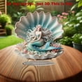 thumbnail image 5 of 2D Flat Acrylic Desktop Decor Romantic Home Ornament For Scratch Resistant Lightweight Compact Easy Wipe Clean Sleek Modern Look Desk Shelf Side Table Living Room Office Home Decor Ornaments, 5 of 5