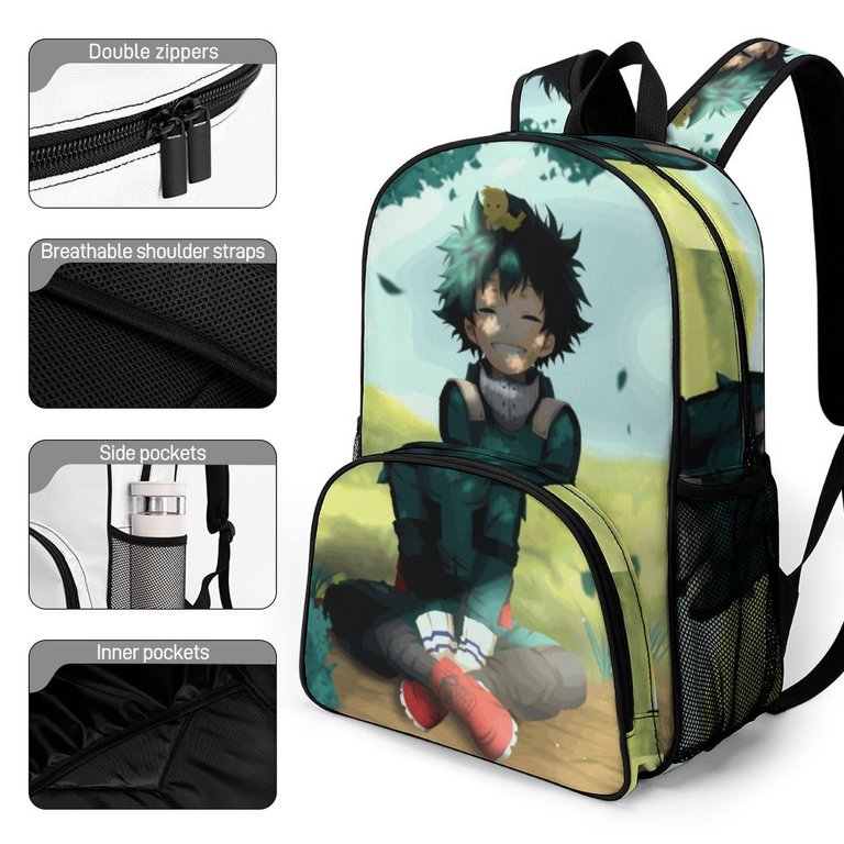 Deku Izuku My Hero Academia Backpack Daypack Adjustable  display picture 1