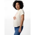 thumbnail image 5 of Ingrid & Isabel For Every Belly Women's Maternity Short Sleeve Relaxed Crew Graphic Tee, Sizes S-XXL, 5 of 10