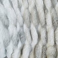 thumbnail image 2 of Plutus Brands Plutus White Silver Snow Chinchilla Faux Fur Luxury Throw Blanket, 80L x 90W, 2 of 3