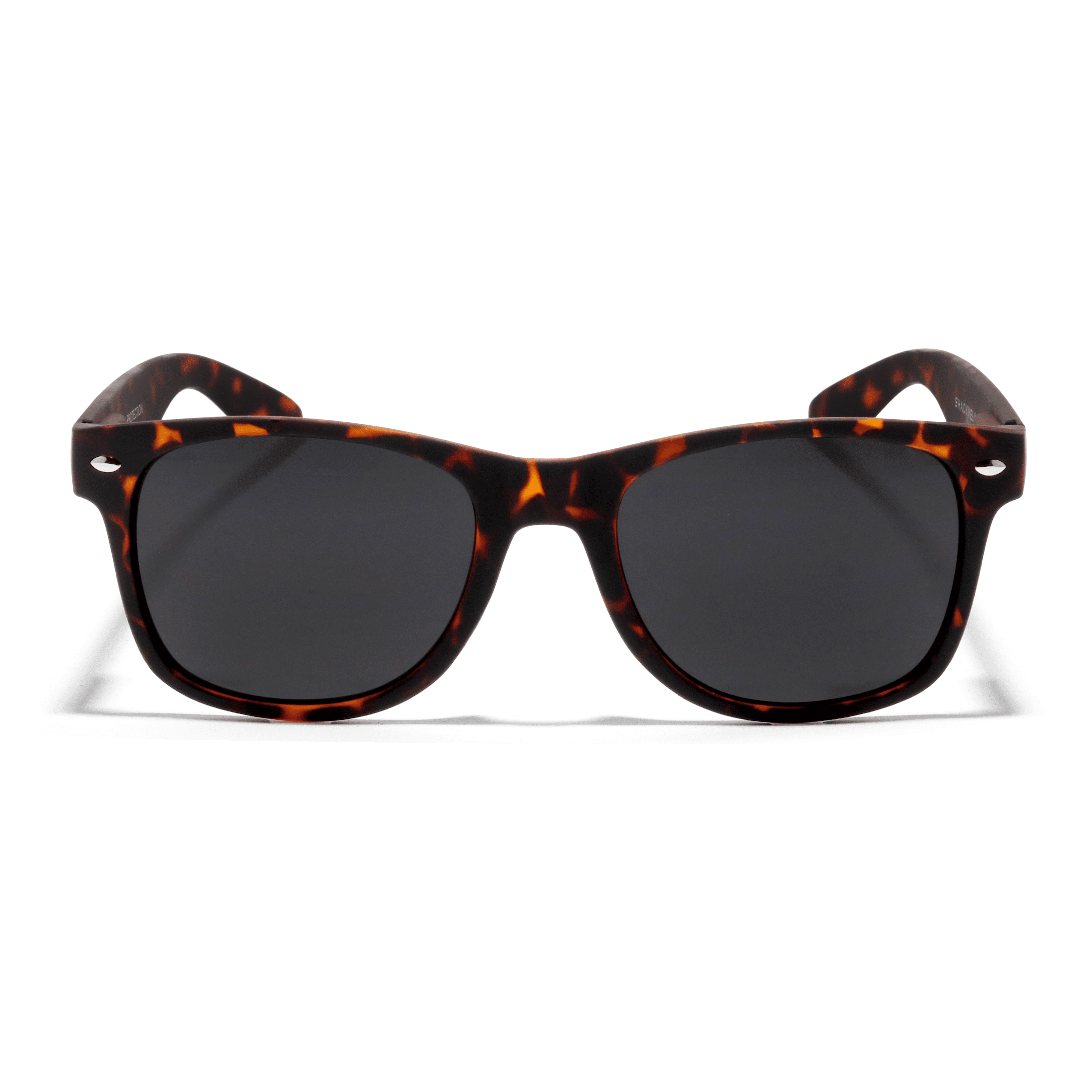 ARIA Matte Tortoise Super Dark Round Sunglasses for Men & Women | UV400 Protection Soft Frame Vintage Retro Light Sensitivity Dark Lens Eyewear