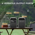 thumbnail image 2 of EF EcoFlow Portable Power Station DELTA 3 Classical  1000 Dark LiFePO4 Battery, 1800W AC/100W USB-C Output, 1 Hr Fast Charge,Solar Generator(Solar Panel Optional) for Home Backup Power, Camping & RVs, 2 of 14