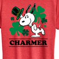 thumbnail image 3 of Peanuts - Snoopy Charmer  - Women's Short Sleeve Graphic T-Shirt, 3 of 6