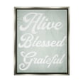 thumbnail image 2 of Stupell Industries Alive Blessed Grateful Vintage Tree Pattern Phrase Graphic Art Luster Gray Floating Framed Canvas Print Wall Art, Design by Daphne Polselli, 2 of 5