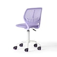 thumbnail image 6 of Homy Casa Teen Task Chair, Armless Office Chair Swivel with Soft Cushion for Study Kids Teens Child, Purple, 6 of 8