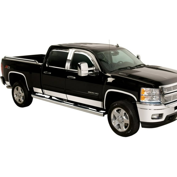 Putco 9751220 Rocker Panel Trim For GMC Sierra 1500, Polished Fits select: 2016-2018 GMC SIERRA K1500 SLT, 2014 GMC SIERRA K1500 SLE