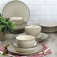thumbnail image 3 of Elama Gia 24 Piece Stoneware Dinnerware Set in Cream, 3 of 7